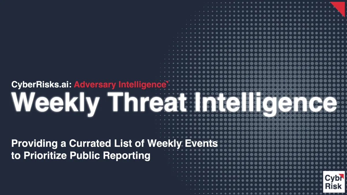 2024 Week 37: Weekly Intelligence Briefing